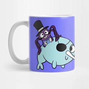 Star VS The Forces Of Evil! Spider in a top hat and narwhal Mug